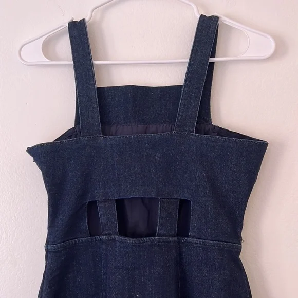 Whistles Women’s A-line Denim Mini Dress Size 2 Blue - Picture 5 of 9